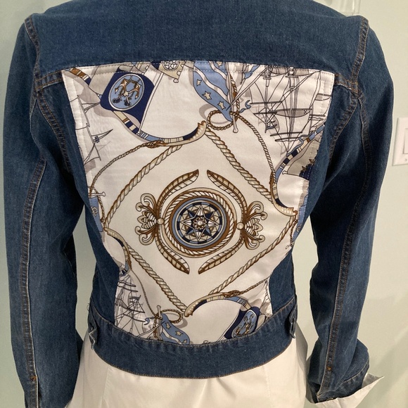 Theory-Gotcha Back Jackets & Blazers - Embellished Jean Jacket-Medium